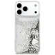 Guess Liq. Glitter 4 Charms Case for iPhone 17 Pro Max, Silver