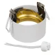 Maclean MCE457 W/G Recessed Spotlight Fixture, GU5.3, 70x40mm, White/Gold