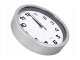 Wall Silent Round Clock 25 cm, Silver
