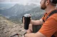 1.2L Insulated Tumbler with Handle and Straw Stainless Steel, Black