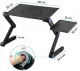 Metal Laptop Desk with Cooling Fan and Mouse Shelf