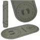 Fitness and Yoga Mat 125x61.5x0.6 cm, Grey