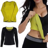 Women's Slimming Fitness Neoprene Long Sleeve T-Shirt for Weight Loss, Size XL