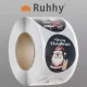 Ruhhy Christmas Gift Stickers, 500 pcs, Red
