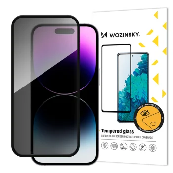 Apsauginis stiklas Wozinsky Privacy Glass su privatumo filtru iPhone 16 Pro Max, 9H