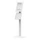 Maclean MC-924 W Lockable Tablet Advertising Floor Stand 12.4\"-13\", White