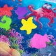 Развивающий водный коврик с рыбками для малышей