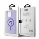 Karl Lagerfeld iPhone 15 Pro Max Case Karl & Choupette Heads Ring MagSafe, Purple