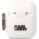Karl Lagerfeld Чехол для AirPods 1/2 Белый KLACA2SILKCW