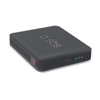 Sbs NanoTube 5000 mAh High-Density Power Bank, Black