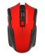 Wireless optical gaming mouse 1600 DPI, black-red