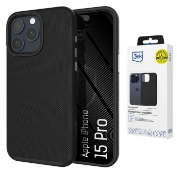 Dėklas 3mk Fortis MagCase skirtas iPhone 15 Pro su MagSafe, juodas