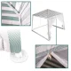 Garden Gazebo / Party Tent with Mosquito Net 3x3 m, White/Green