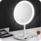 Round Make-up Table Mirror with LED Lighting, White