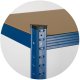 Humberg 4845 metāla noliktavas plaukts 180x90x30 cm, zils
