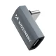 Wozinsky WPKF-01 USB-C to USB-C 40Gbps 240W 8K Angled Adapter - Gray