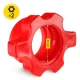 4Fizjo 25 mm Plastic Threaded Barbell Collars, 2 pcs, Red