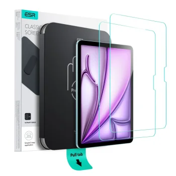 ESR UltraFit Tempered Glass Screen Protector for iPad Air 11" (2024-2026), 2-Pack