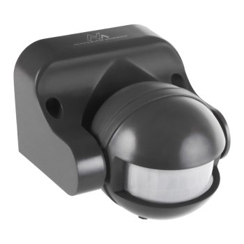 Maclean MCE358 GR PIR Motion Sensor, IP44, 12m, Grey