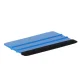 Large Squeegee with Felt Edge for Vinyl Wrap, Decals, Tint, 12.5x8 cm, Blue