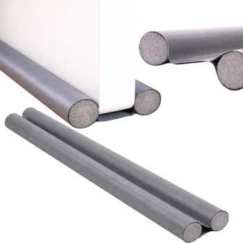 Under Door Draft Stopper Foam Weather Stripping 96cm, grey
