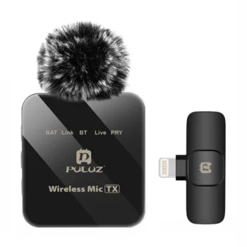Wireless Lavalier Microphone PULUZ PU647B Lightning