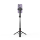 Tech-Protect L04S Selfie Stick with Tripod Telescopic Stand and Bluetooth Remote Control, Black