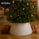 Ruhhy Christmas Tree Collar 60x22 cm, Stand Base Cover, Silver 25361
