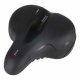 Comfortable Bike Seat with Foam Cushion and Safety Reflector, Black