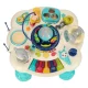 Bibi-inn Educational Interactive Activity Table with Piano and Drums, Blue