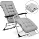 Sofotel Chillwell Folding Garden Sun Lounger with Cushion, Grey, 2 Pcs