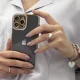 Fashion Case for iPhone 13 Pro Max TPU Gel Cover with Metallic Frame, Red