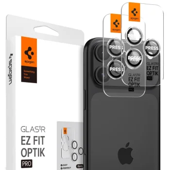 Spigen Optik Pro Camera Glass for iPhone 15/16/17 Pro / Pro Max - 2 pcs.