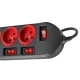 Maclean MCE204 5-Way Power Strip with Individual Switches, 1.5m