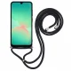 Case for Samsung Galaxy A17 5G / A17 4G with Fiber Lining and Crossbody Strap, Black