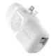 Wozinsky WF16-YLS 5000mAh 15W Mini Power Bank with Lightning, USB-C Cable & Apple Watch Charger, White