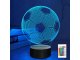 3D LED night light football ball with remote, 16 colors