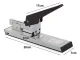 Large Metal Office Stapler, Up to 100 Sheets, Grey/Black