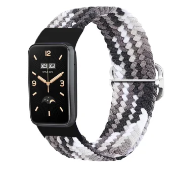 Braided Strap for Mi Band 7 Pro / M7 Pro, Black and White