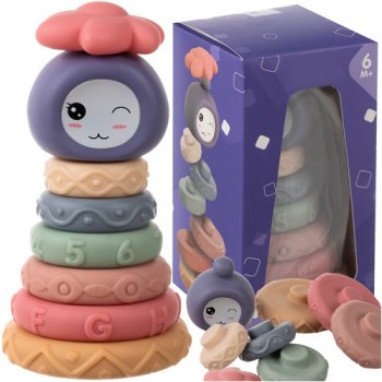 Soft Sensory Stacking Blocks for Babies, 8 pcs 26718