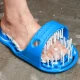 Shower Foot Scrubber Brush with Pumice Stone, Blue