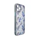 Case for iPhone 12 Pro Max Design Case with Floral Pattern, Dark Blue
