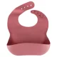 Silicone Baby Feeding Set Crab, 9 Pieces, Dark Pink