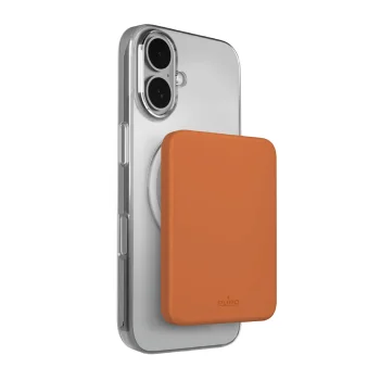 Puro Slim Power Mag 4200mAh Ultra-Thin MagSafe Power Bank - Orange