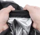 BBQ Grill Cover, 130 x 65 x 160 cm, Black