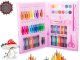 Art Drawing Set in a Suitcase, 86 Pieces, Blue