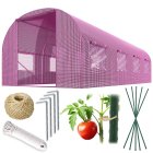 Garden Greenhouse Tunnel 2.5 x 4 m (10m2) Plonos, Pink