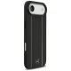 Mercedes Leather Star Pattern Stripes MagSafe Case for iPhone Air Black