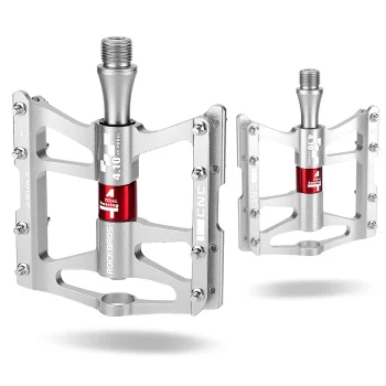 Rockbros JT410S 4-Bearing Bicycle Pedals - Silver