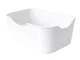Food and Snack Container with 4 Compartments and Lid, 22 x 14 x 7 cm